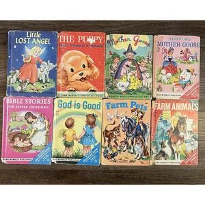 Vtg 1950s 1960s Rand McNally Junior Elf Picture Books Kids Storybooks Lot Of 8